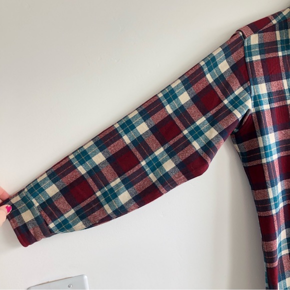 Vintage Pendleton Pure Virgin Wool Plaid Button up Shirt Size L Made In USA - Picture 5 of 15